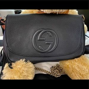 Gucci Pebbled Calfskin Leather Medium Soho
